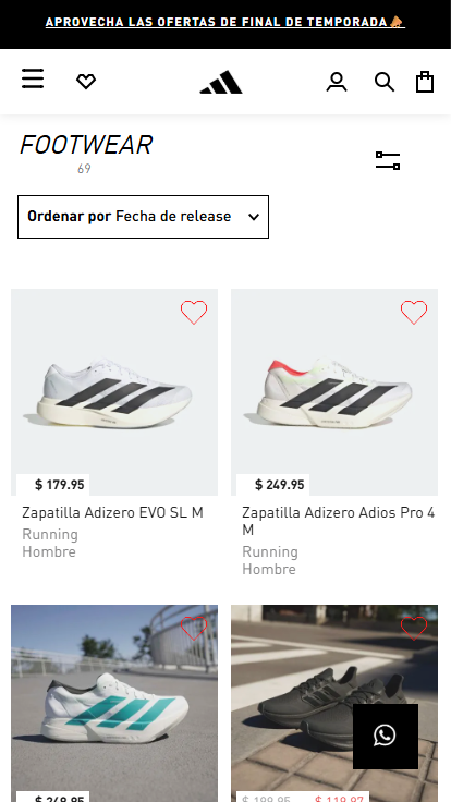 Web Consultant for Adidas